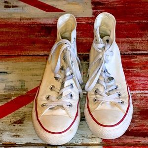 Converse High Top All Star in white sz 7